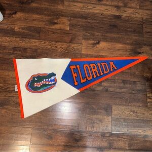 HUGE Embroidered Florida Gators Winning Streak Sports 40" Wool Pennant Letterman